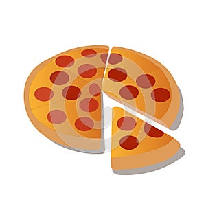 Pizza template for food menu and catalogue