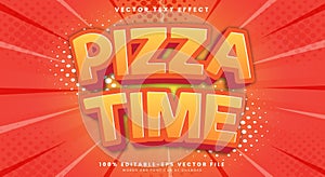 Pizza Time editable text effect Template
