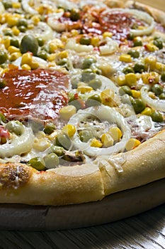 Pizza vegetariana photo