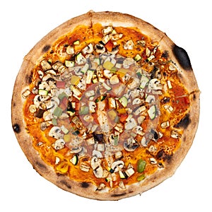 Pizza Vegetariana Vegan Food Isolated photo