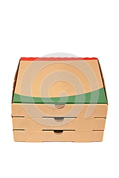 Pizzas boxes photo