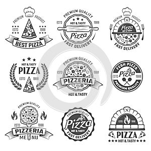 Pizzeria Black White Emblems photo