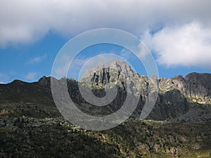 Pizzo del becco peak on the Bergamo Alps