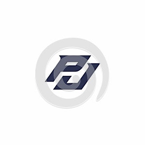 PJ Logo Design. Letter PJ Icon