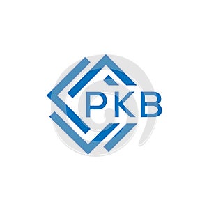 PKB letter logo design on white background. PKB creative circle letter logo concept. design