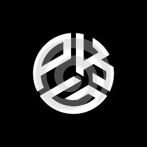 PKG letter logo design on black background. PKG creative initials letter logo concept. PKG letter design