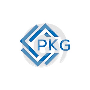 PKG letter logo design on white background. PKG creative circle letter logo concept. PKG letter design.PKG letter logo design on