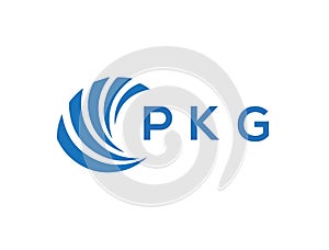 PKG letter logo design on white background. PKG creative circle letter logo concept. PKG letter design