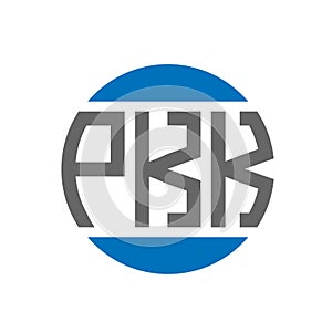 PKK letter logo design on white background. PKK creative initials circle logo concept. PKK letter design photo