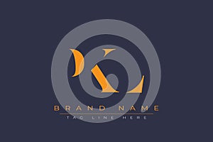 PKL abstract letter logo design