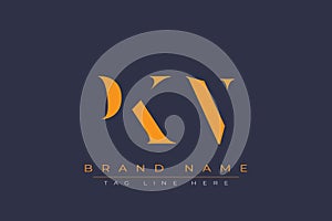 PKN abstract letter logo design