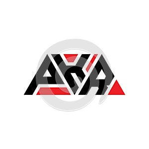 PKR triangle letter logo design with triangle shape. PKR triangle logo design monogram. PKR triangle vector logo template with red