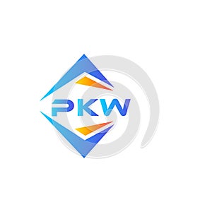 PKW abstract technology logo design on white background. PKW creative initials letter logo concept