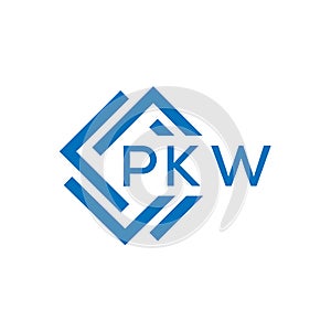 PKW letter logo design on white background. PKW creative circle letter logo concept. PKW letter design.PKW letter logo design on