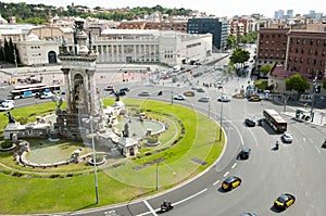 Placa d`Espanya Roundabout - Barcelona photo