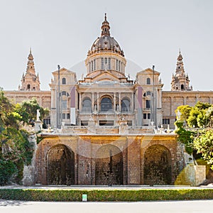 Placa De Espanya, the National Museum in Barcelona.