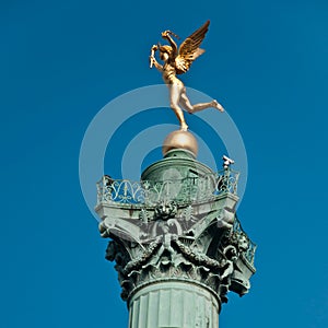 Place of the Bastille in Paris