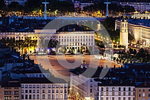 Place Bellecour in Lyon