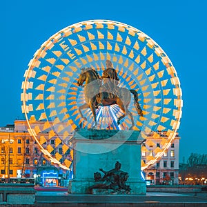 Place Bellecour statue of King Louis XIV, Lyon