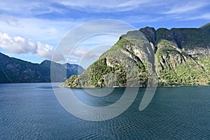 Place of confluence Storfjord and Sunnilvsfjord, Norway - Scandinavia