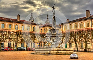 Place d'Alliance with the fountain - Nancy