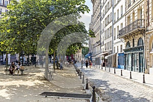 Place Dauphine in Paris, France