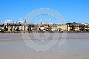 Place de la Bourse along the Garonne River, Bordeaux, France