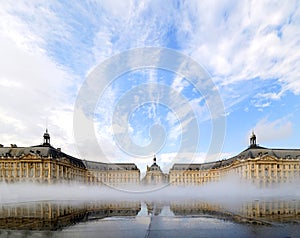 Place de la bourse in Bordeaux, France.