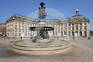 Place de la Bourse in Bordeaux, France