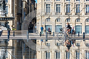 Place de la Bourse in Bordeaux, France on September 20, 2015