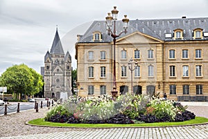 Place de la Comedie in front of Opera building in Metz