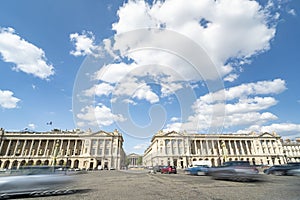 The Place de la Concorde (from 1755) - one of major and largest public squares in French capital.