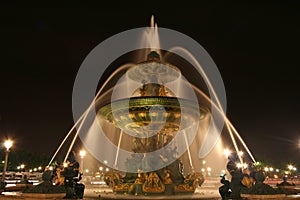 Place de la Concorde fountain in Paris, France photo