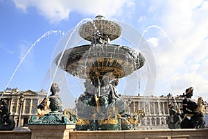 Place de la Concorde, fountain, Paris France