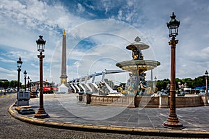 Place de la Concorde on Summer Day in Paris