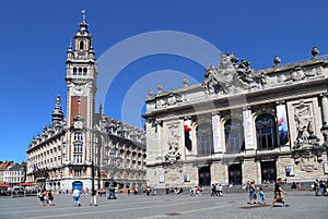 Place de Theatre in Lille, France