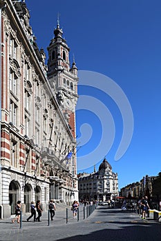 Place de Theatre in Lille, France