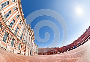 Place du Capitole and city hall of Toulouse