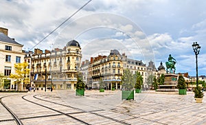 Place du Martroi, the main square of Orleans photo