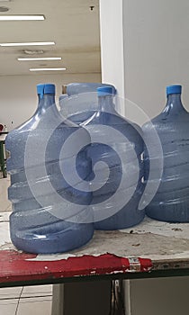 Place of Empty Drinking Bottle Three Gallons of Betsih Mineral Water From Bacteria