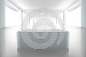 Place for exposition. Vector illustration. photo