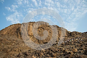 Place of first revelation to Prophet Muhammad. Mount of light "Jabal An-Nour" where located the Hira photo