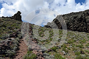 The place inhabited by ancient Indian tribes in the national Park Pali Aike.