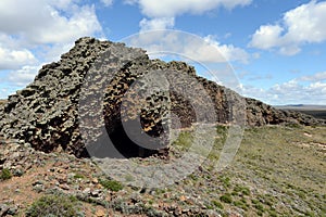 The place inhabited by ancient Indian tribes in the national Park Pali Aike.