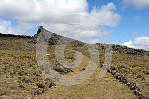 The place inhabited by ancient Indian tribes in the national Park Pali Aike.