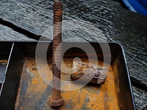 Place and material for rusty equipment