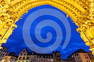 Place Notre Dame seen from Cathedral of Our Lady of Amiens