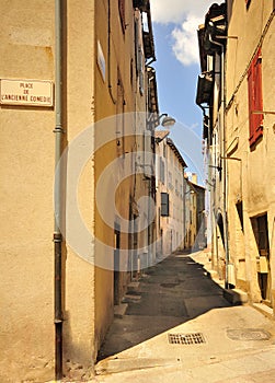 Place of old comedy, Millau, France