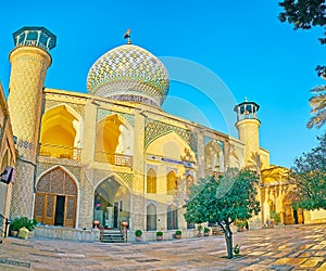 The place of pilgrimage in Shiraz, Iran