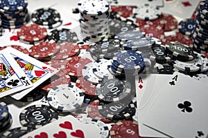 The place of a poker player